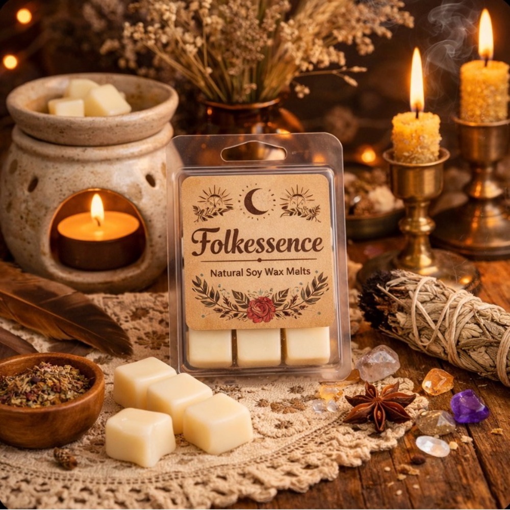 🥇 B53  Folkessence Scented Wax Melts, Wax Cubes Strong Scent